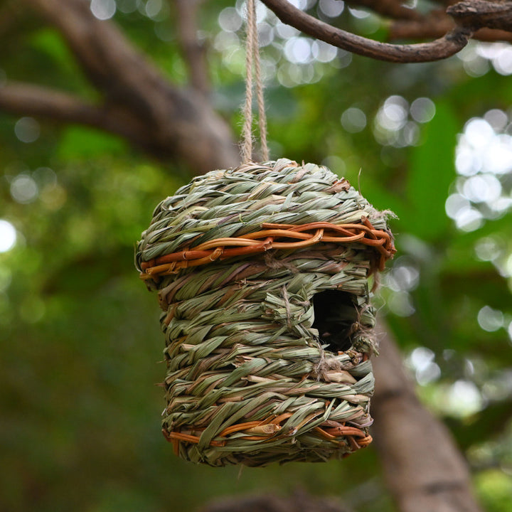 Creative Straw Birds Nest Handicraft Hand-Woven Straw Bird Cage