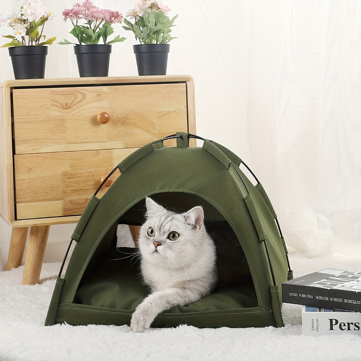 Cat Tent Bed With Removable Non-Slip Soft