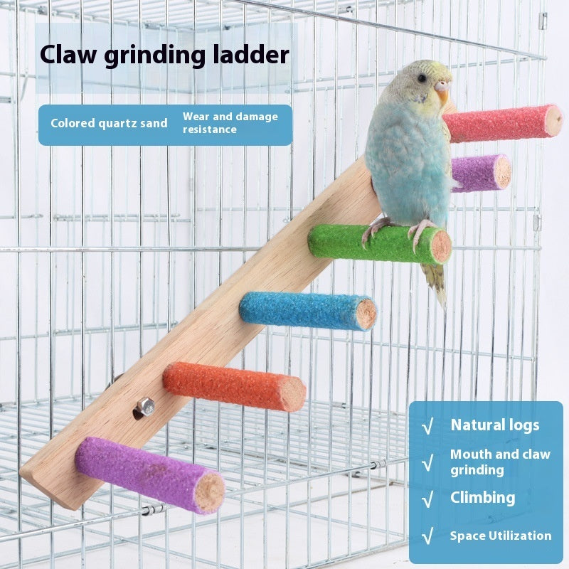 For Birds Frosted Stand Rod Parrot Grinding Claw Molar Stick Toy Bird Cage Stand Stick Accessories