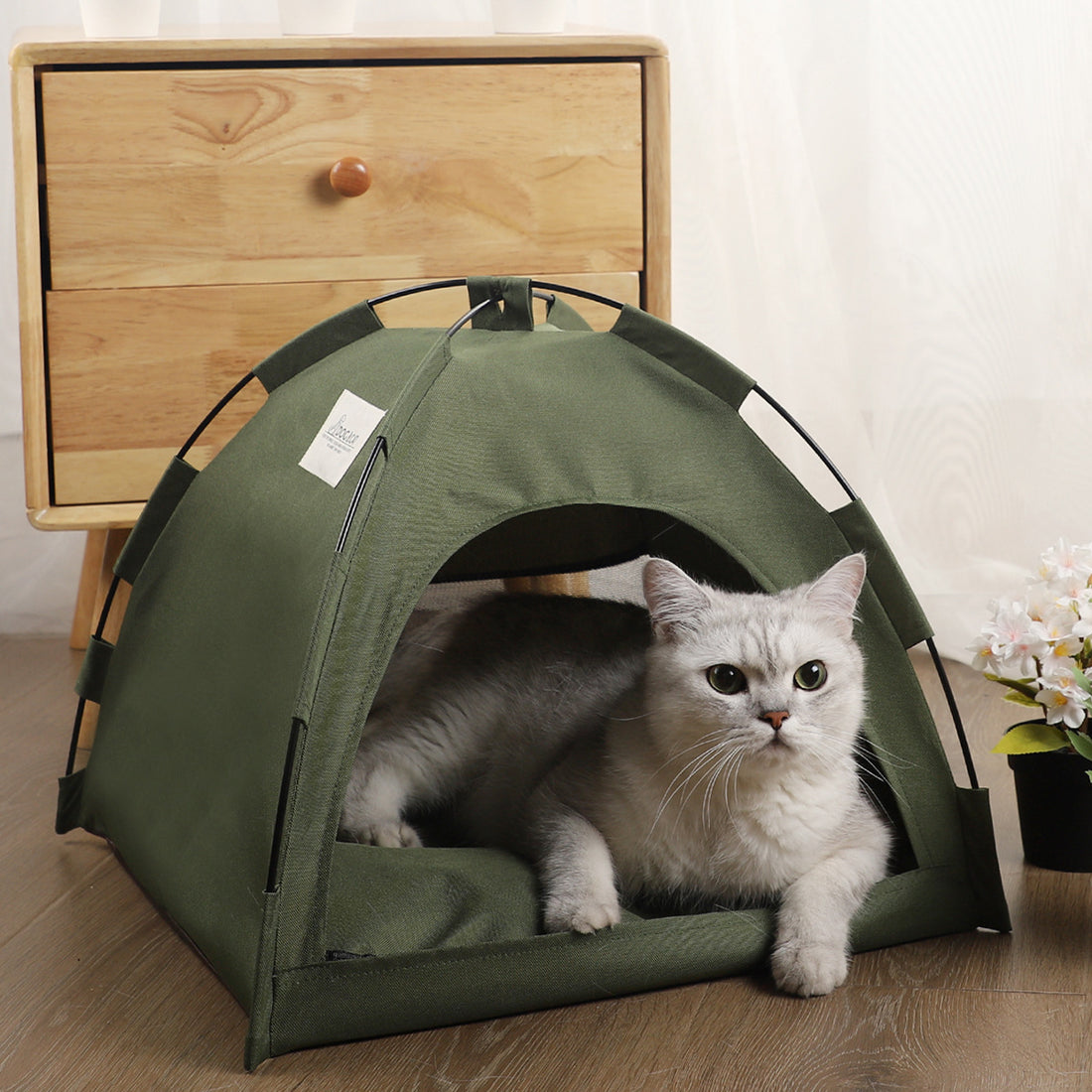 Cat Tent Bed With Removable Non-Slip Soft