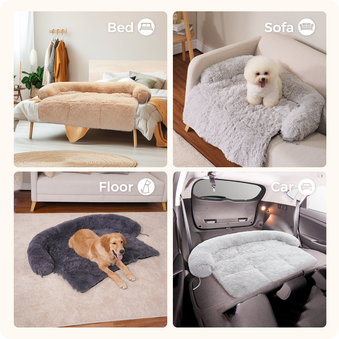 Fluffy Dog Bed for rest